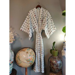 KYOTO SEN'I CO. LTD. Kimono White Cotton Size 59 Made in Japan